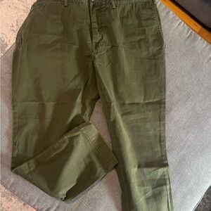 Ralph Lauren Men's Khaki Pants in Olive